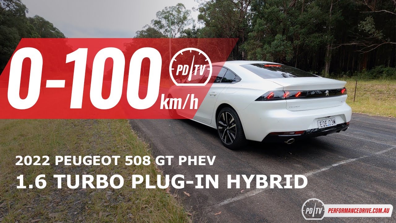 2022 Peugeot 508 GT Hybrid 0-100km/h & engine sound