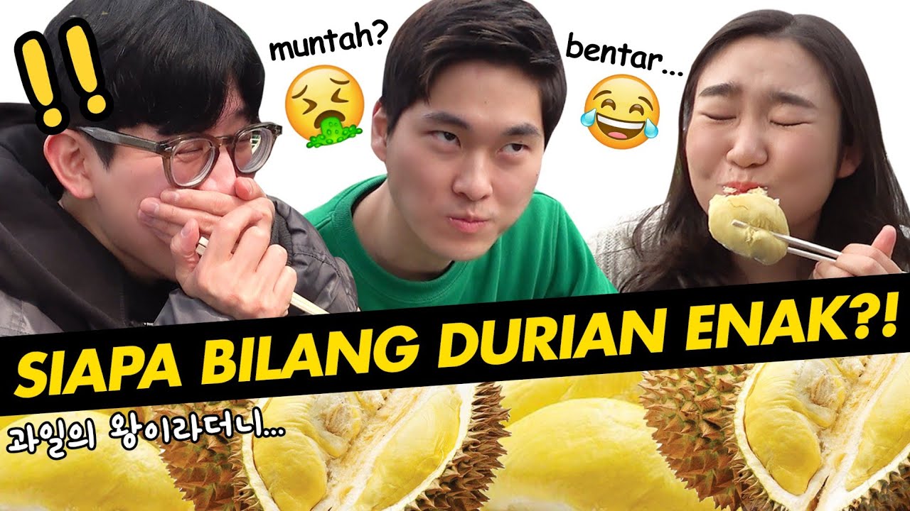MAKSAIN TEMAN KOREA MAKAN DURIAN! feat. TREASURE X MANYO