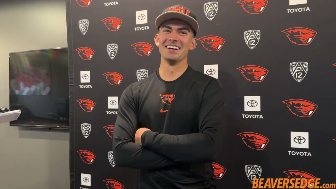 Кэтчер команды Oregon State Джейкоб Галлоуэй: «Я очень рад быть в команде Oregon State».