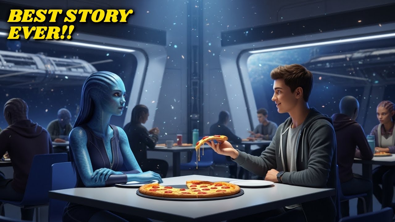 The Alien Girl Sat Alone Every Day — Until A Human Asked, ‘You Like Pizza?’ | HFY Sci-fi Story