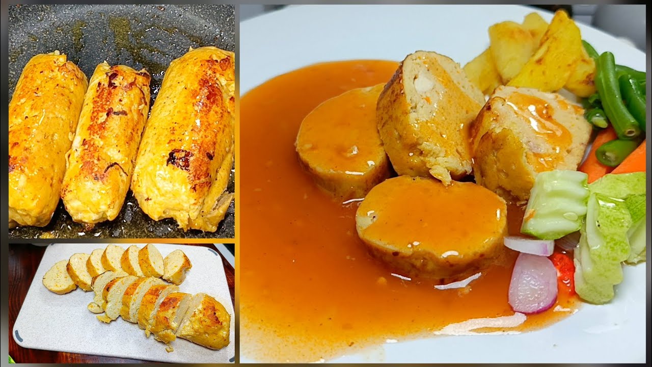 WAJIB COBA  !! RESEP GALANTIN LENGKAP DENGAN SAOS  BISA FROZEN