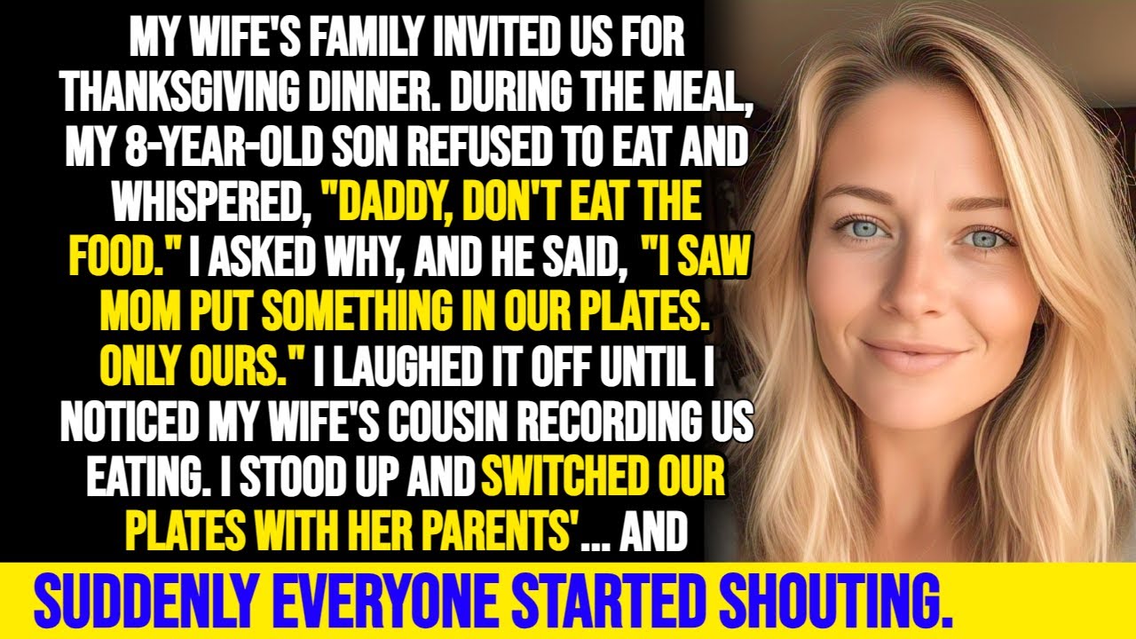 MY 8 YEAR OLD SON REFUSED TO EAT WITH WIFE'S FAMILY, WHEN I SWITCHED THE PLATES EVERYONE SHOUTED