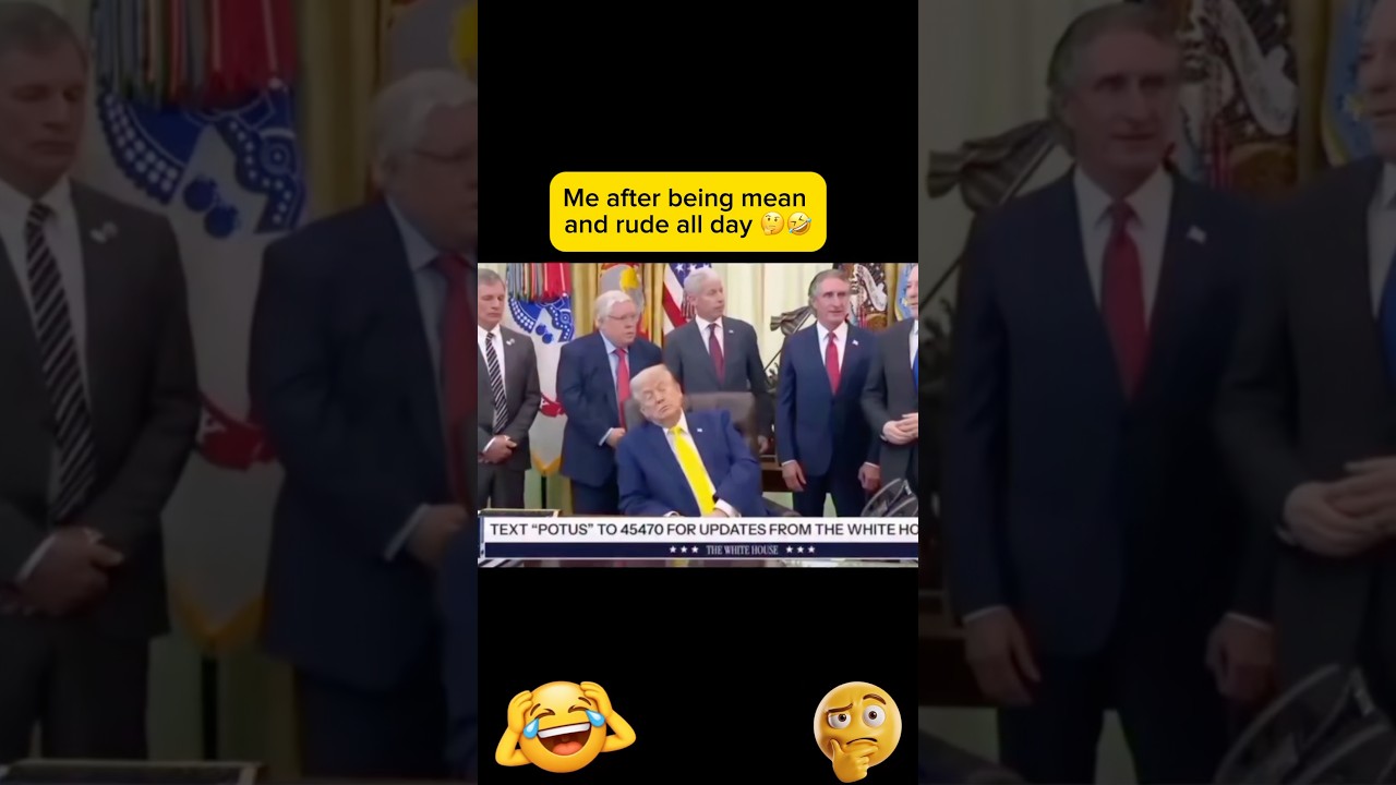 Trump - Me after being mean and rude all day 🤣🤣