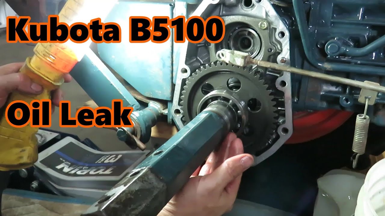 Kubota B5100 Rebuild, part 4: Oil Leak