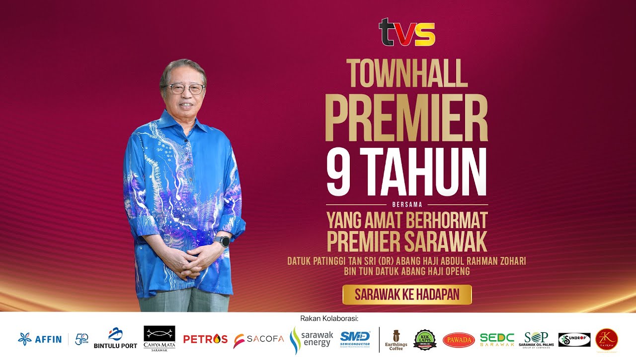 [LIVE] Townhall Premier - 9 Tahun bersama Yang Amat Berhormat Premier Sarawak