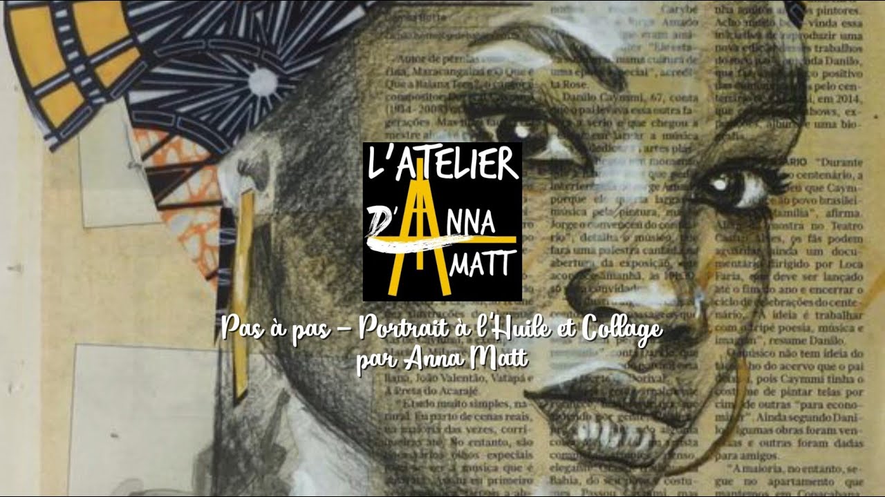 Pas à pas peinture à l'huile - Portrait sur collage