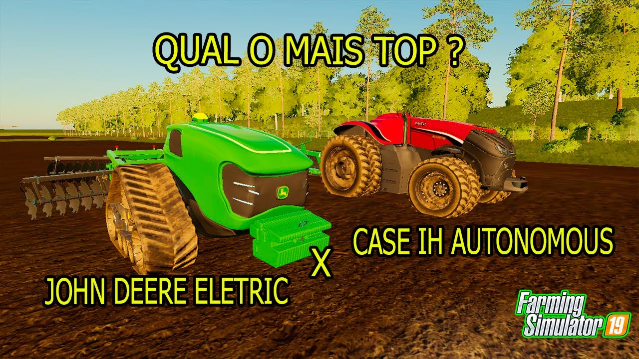 TRATORES AUTÔNOMOS JOHN DEERE X CASE IH | FARMING SIMULATOR 19