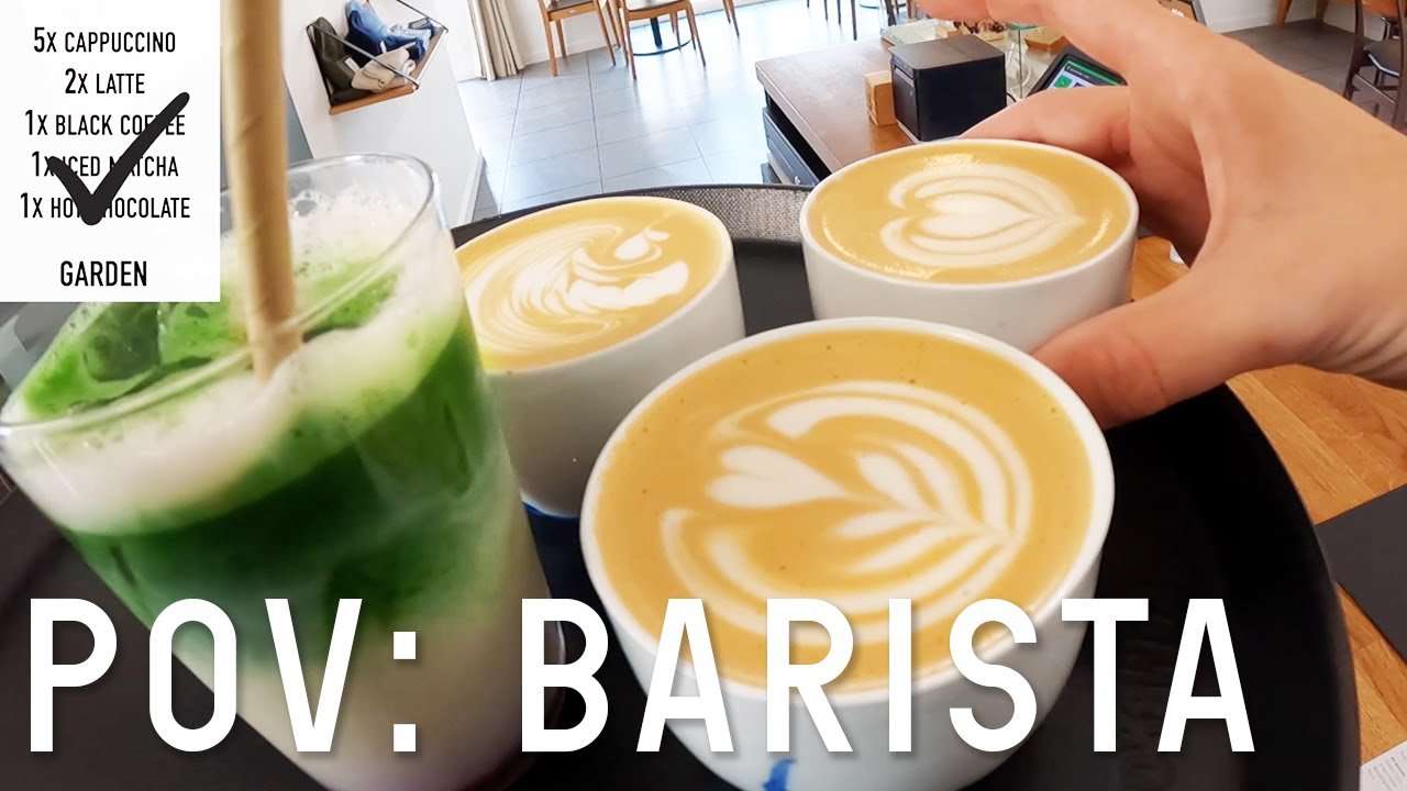 POV: Coffee shop owner at work