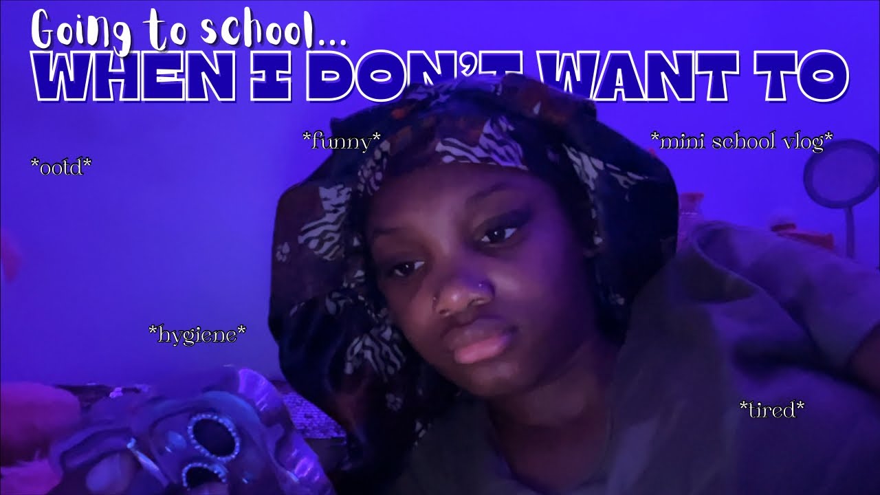 Going to school WHEN I DON’T WANT TO | mini vlog | ootd | grwm | tired |