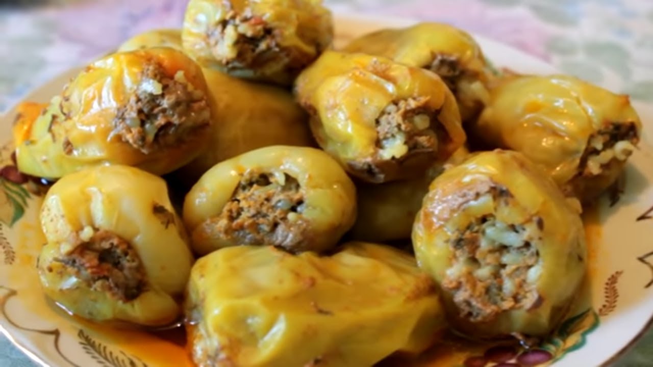 ОЧЕНЬ ВКУСНЫЙ ФАРШИРОВАННЫЙ ПЕРЕЦ!!👌Долма Азербайджанская /Delicious Azerbaijani Stuffed Peppers