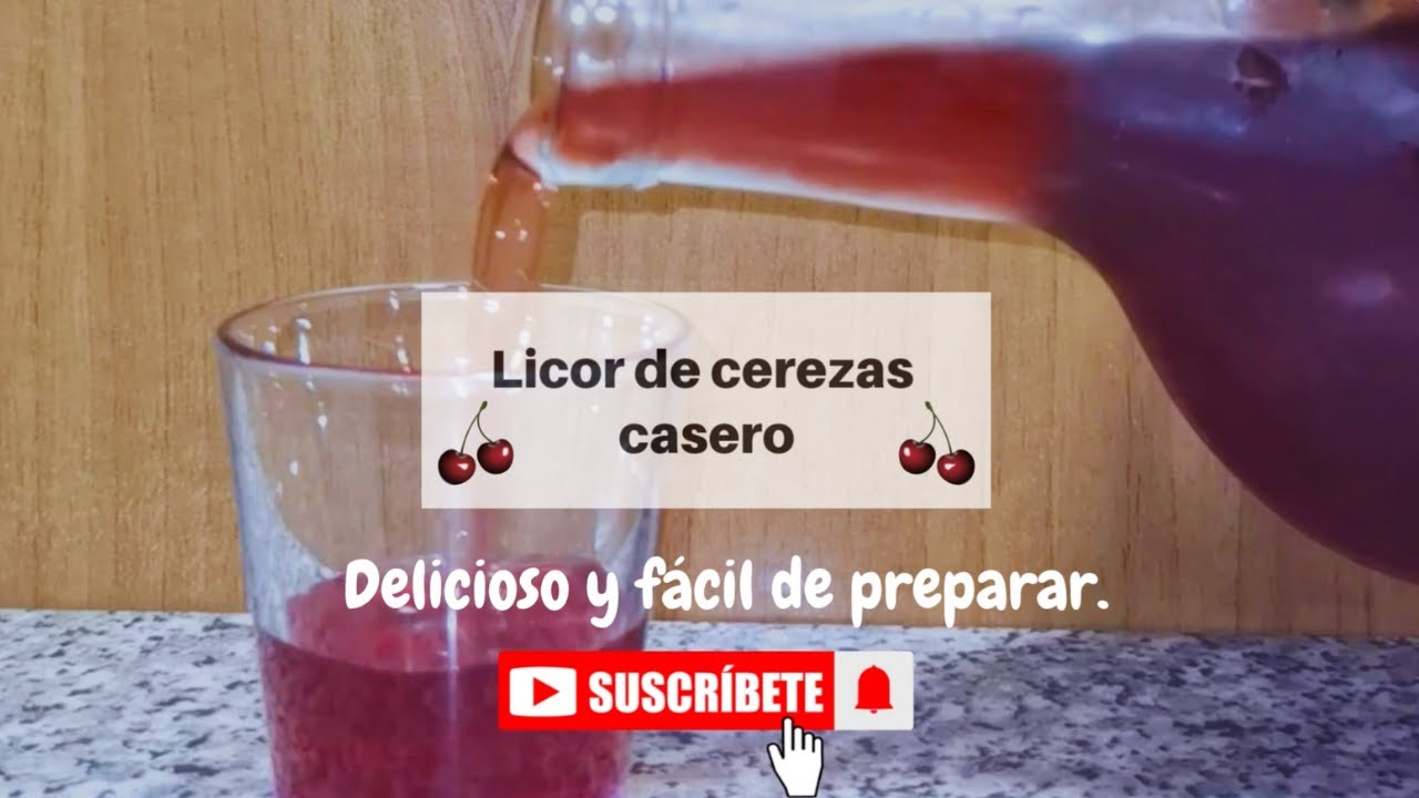 Licor de CEREZAS CASERO (Cherry) | Receta Fácil Paso a Paso”#licores #recetasfaciles#recipes #recipe