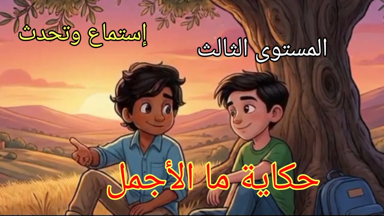 حكاية ما الأجمل للمستوى الثالث المرحلة الثانية الأسبوع الثاني.استماع وتحدث المدرسة# الرائدة #رائدة