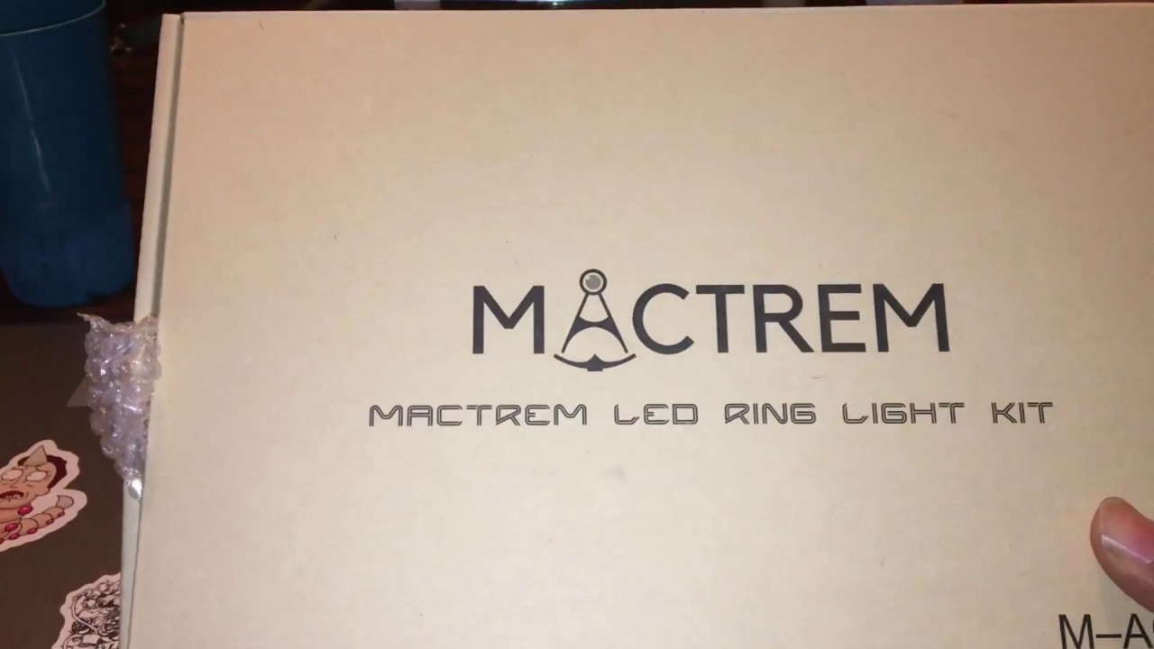 Mactrem LED ring light kit for NEW YOUTUBERS (UNBOXING)! VERY FIRST UNBOXING!