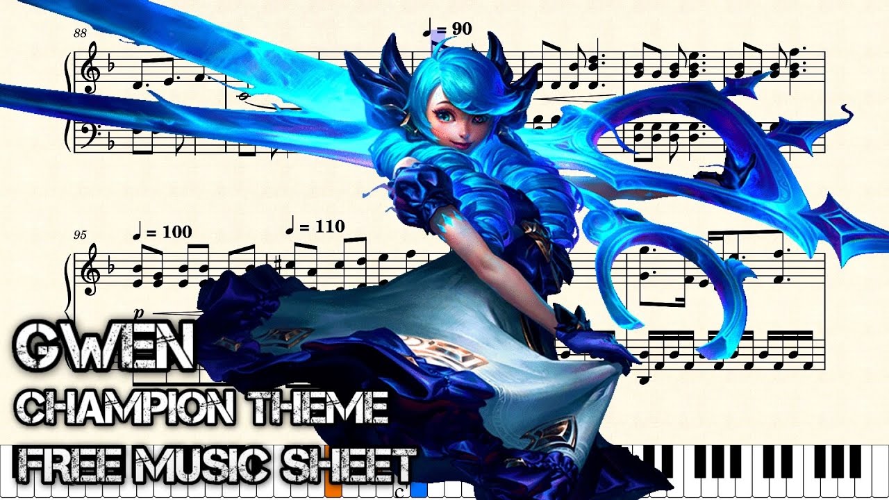 Gwen's Champion Theme (FREE Music Sheet)