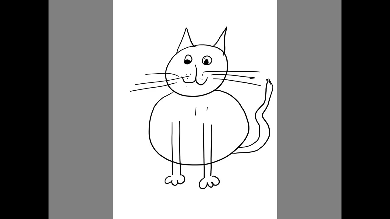 Let’s draw a cat (prek-1st )