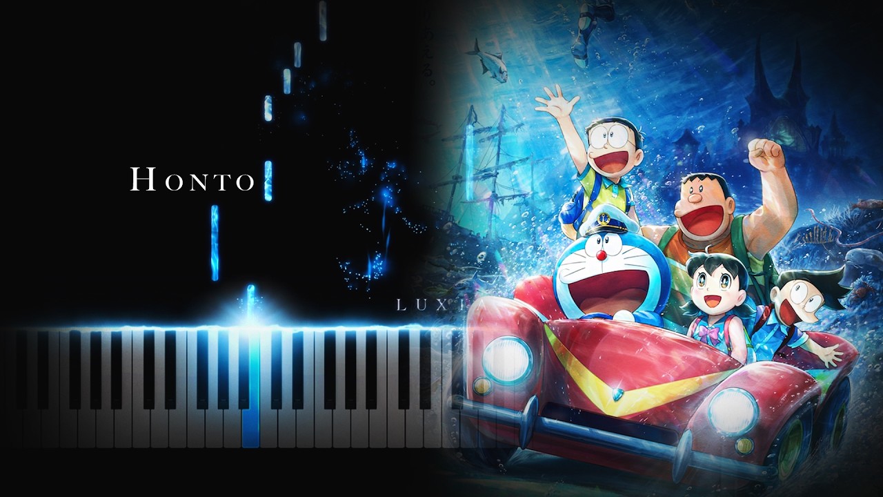 Honto - sumika | Doraemon: New Nobita and the Castle of the Undersea Devil (Easy) | Piano Cover