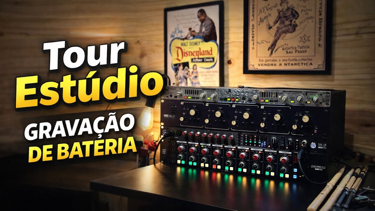 Tour no Estúdio - Gui Rezende (Gravação de Bateria)