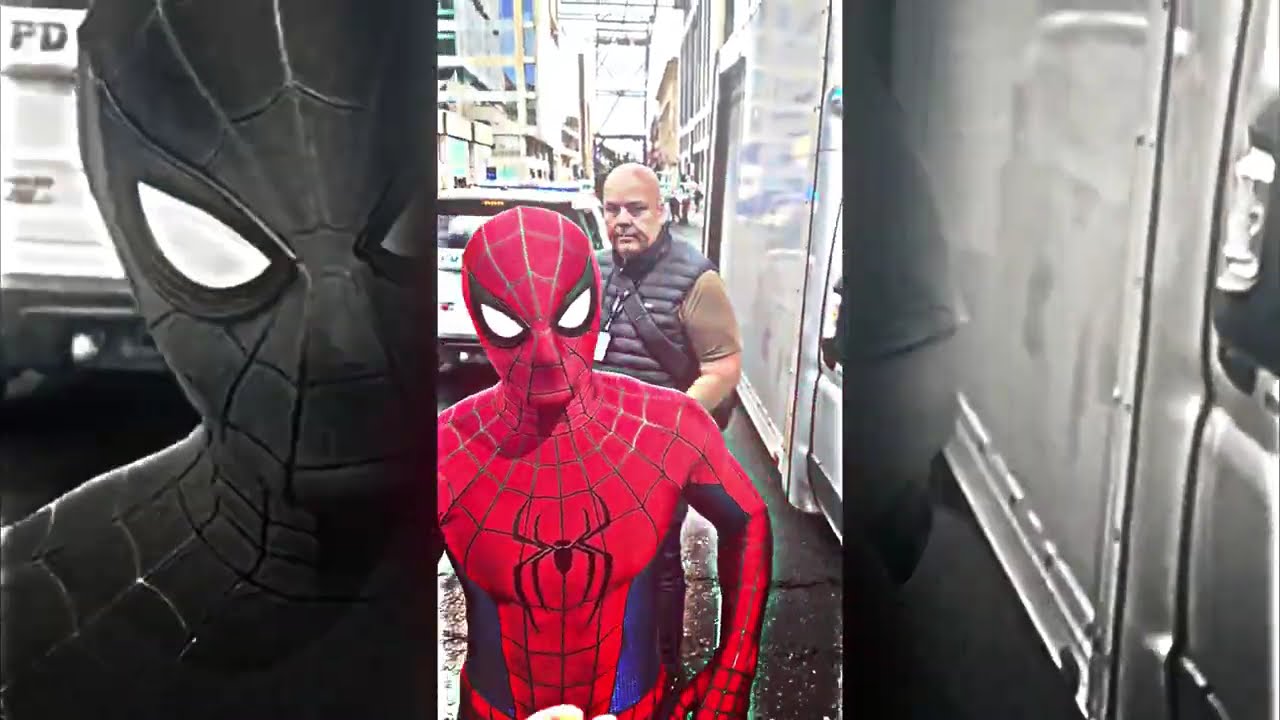 Tom Holland Scenepack 4K Filming Spiderman Brand New Day