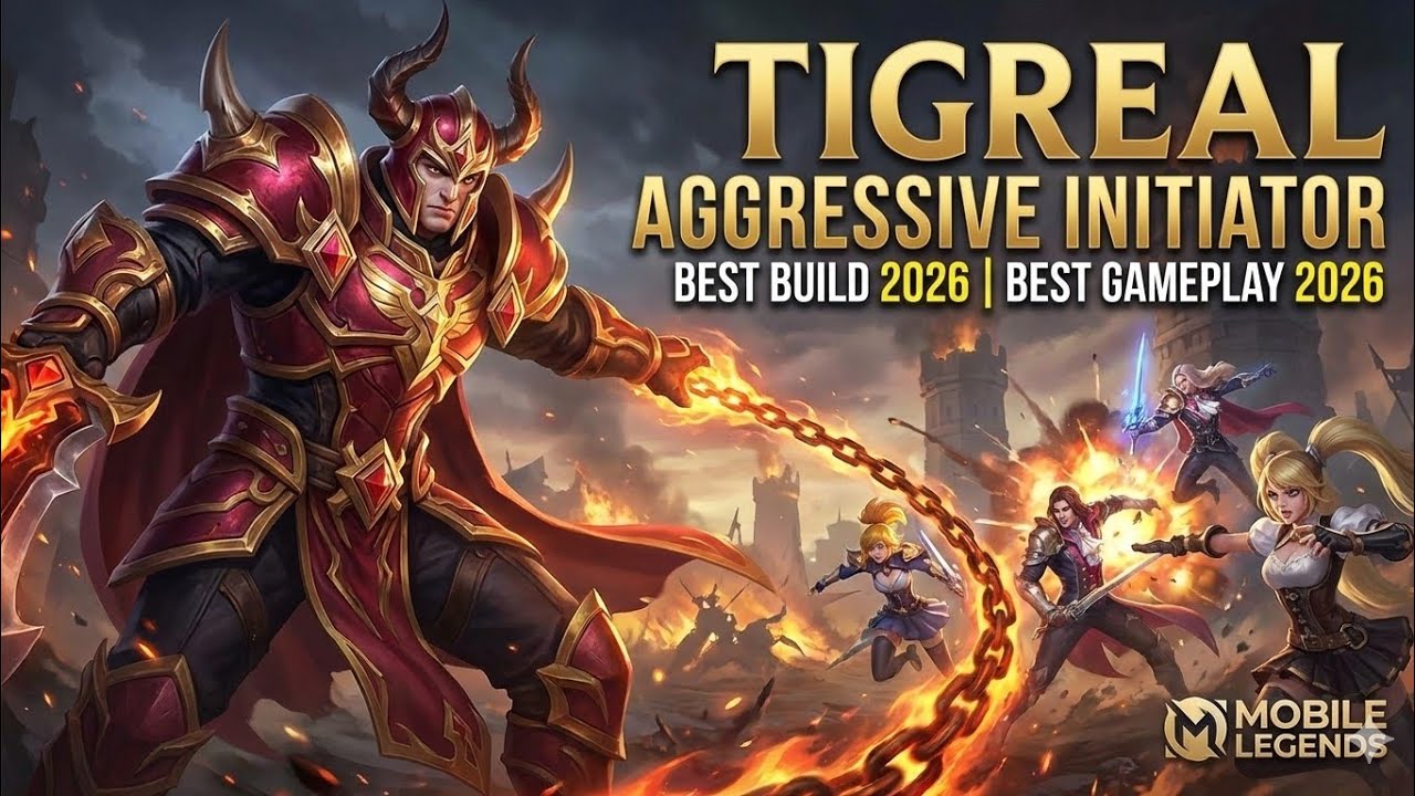 TIGREAL INITIATOR AGGRESSIVE | BEST BUILD TOP 1 GLOBAL TIGREAL | BEST GAMEPLAY 2026 | MLBB