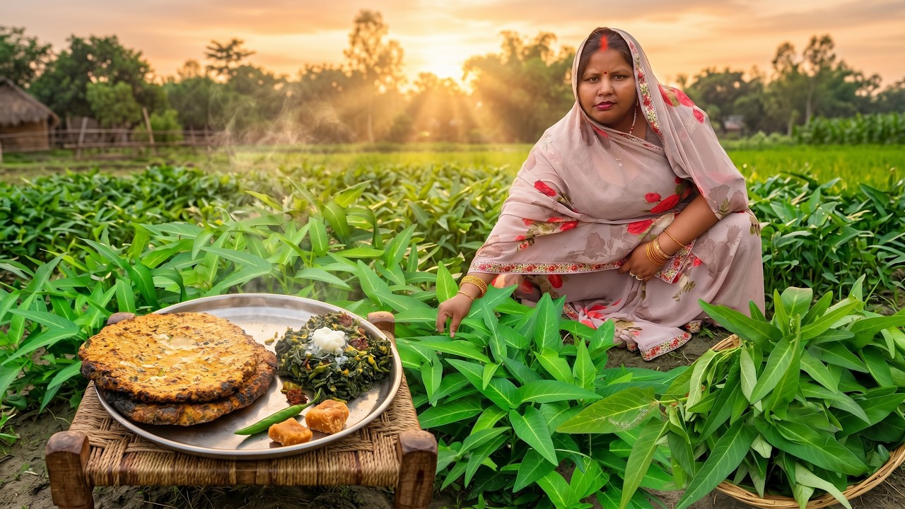 करेमुआ का साग चुनी लिट्टी क्या उंगलियां चाटते रह जाए? Nari ka Saag Recipe
