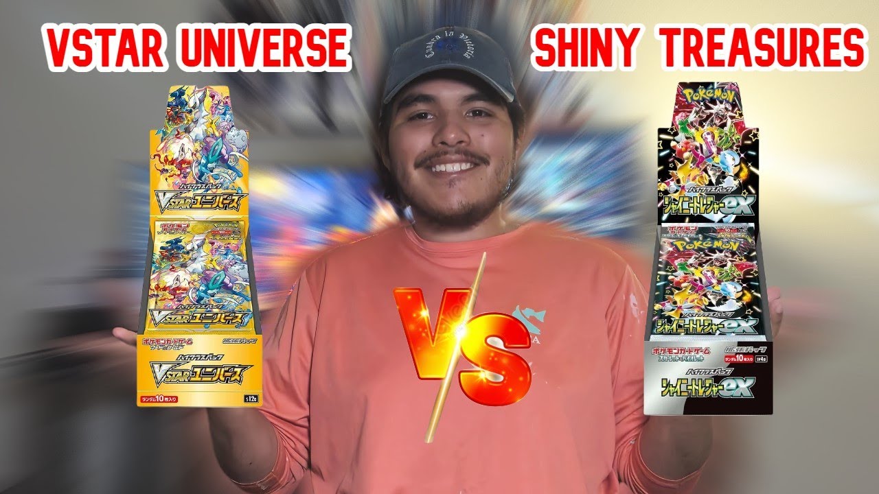 Booster Box Battle! Vstar Universe VS Shiny Treasures Opening!