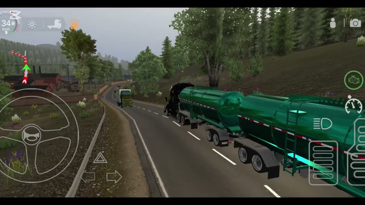 UNIVERSAL TRUCK SIMULATOR🚦 BIG TANKER OIL TRANSPORT IN ROSENBERG MAPS.
