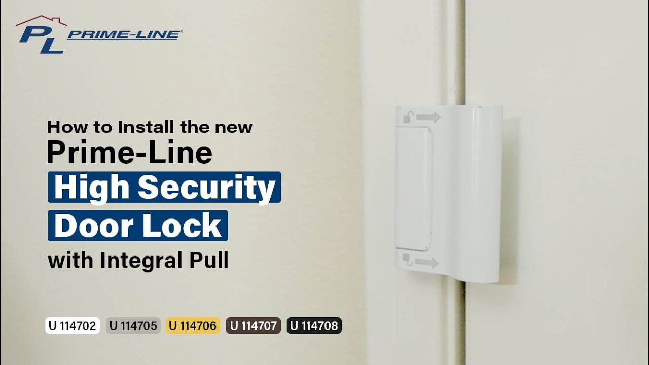 How to Install the High Security Door Lock with Integral Pull | Prime-Line