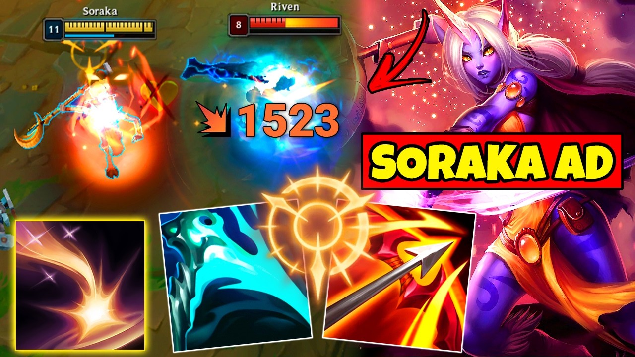 UM INSCRITO PEDIU PRA JOGAR DE SORAKA AD TOP E ISSO ACONTECEU...