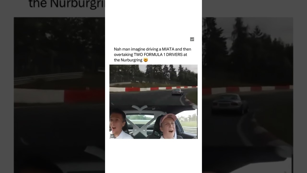 Miata Overtakes F1 Drivers 😱🔥 | Legendary Move Unlocked! #shorts #f1 #trending #ytshorts #sports