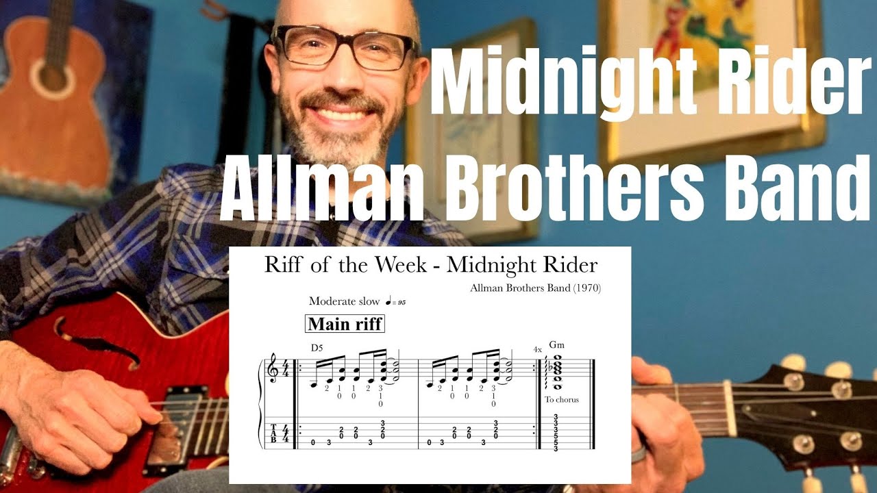 HOW TO PLAY MIDNIGHT RIDER by The Allman Brothers Band | EASY Guitar Lesson + FREE TAB