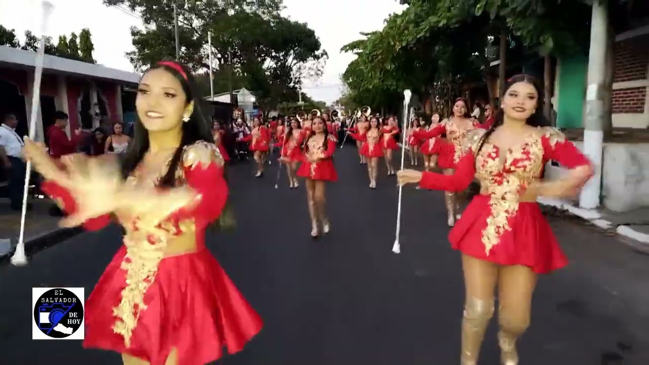 Banda Municipal Distrito Colón en Desfile del Correo de Lourdes 2026, La Libertad.