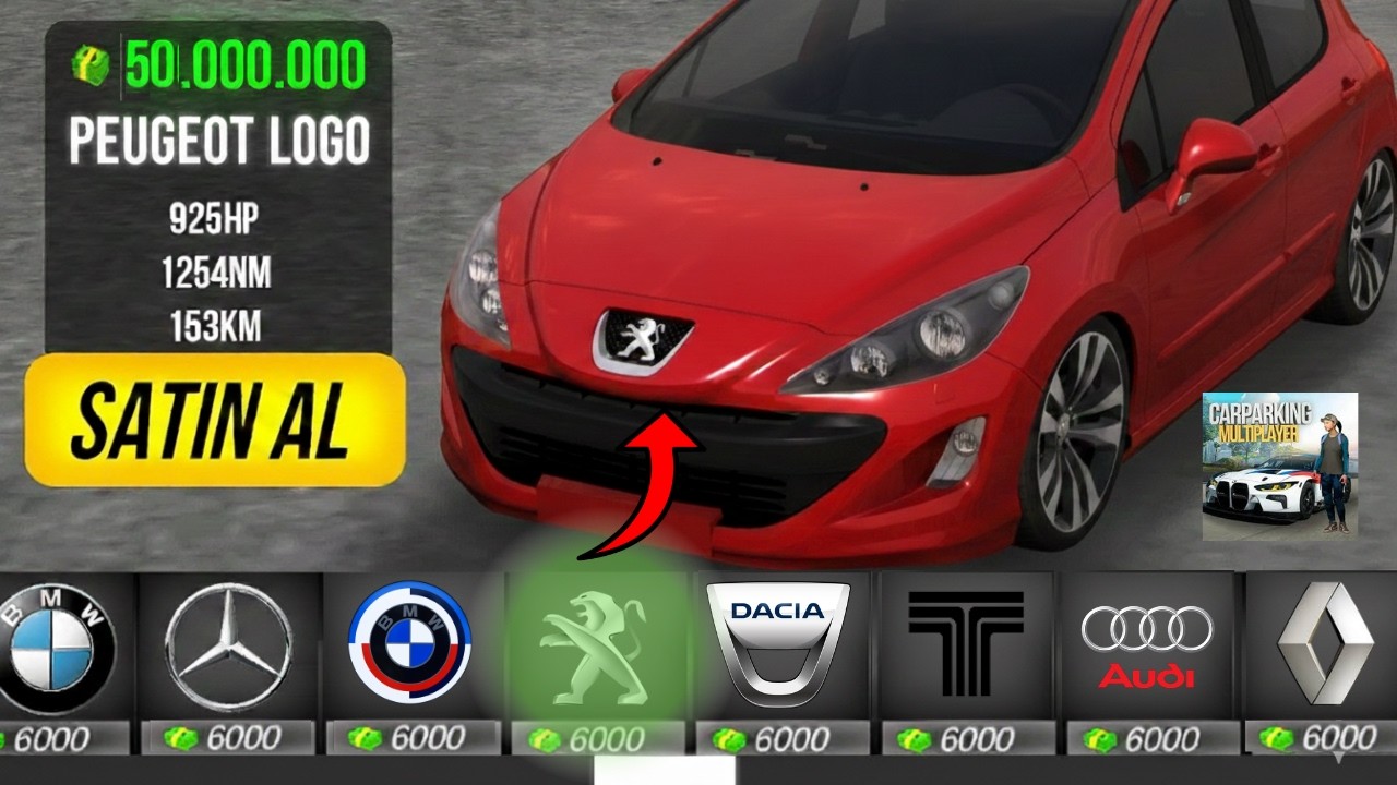 SADECE GERÇEKÇİ ARABA LOGOSU YAPARAK ZENGİN OLMAYA ÇALIŞTIM - 0DAN 500M #6 - Car Parking Multiplayer