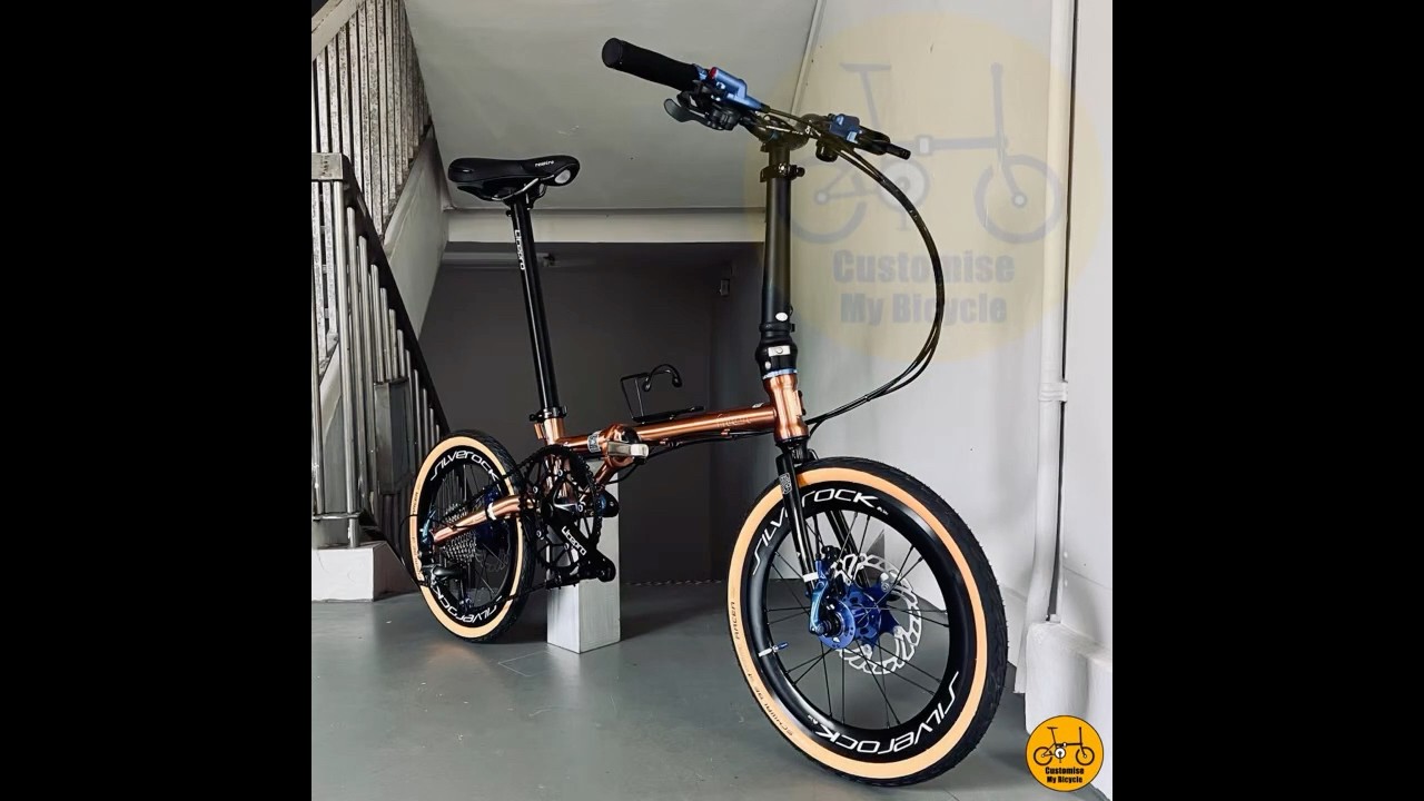 Fnhon Gust 18&rdquo; &bull; Shimano 10s &bull; Rose Gold  #fnhon #foldingbike #bikelife PCN #dahon #brompton