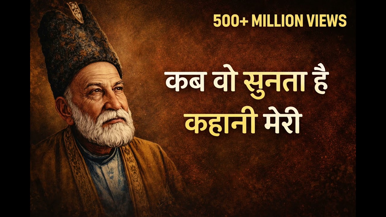 🎵 “कब वो सुनता है कहानी मेरी” – by Mirza Ghalib @tseries @MrBeast 