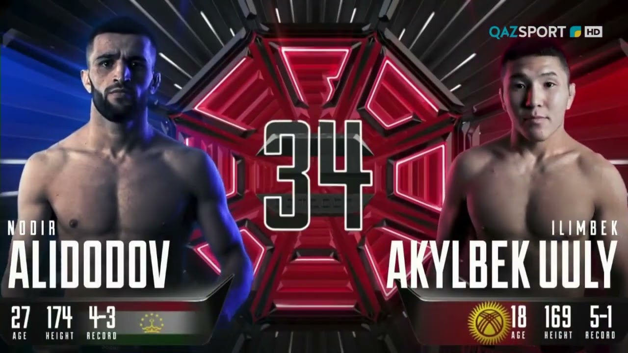 ММА «OCTAGON 34». Нодир Алидодов (Таджикистан) - Илимбек Акылбек Уллу
