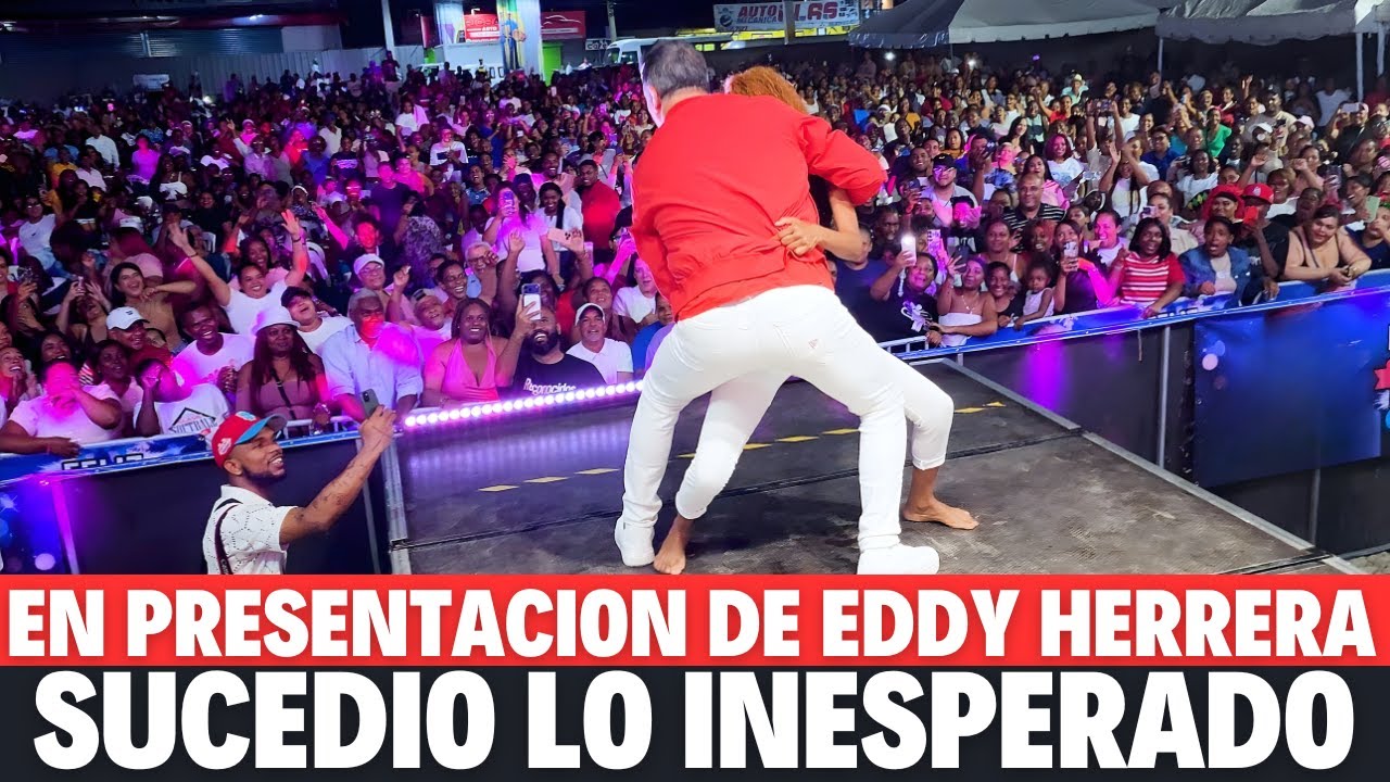 ¿Qué pasó entre Eddy Herrera y UNA mujer en vivo?