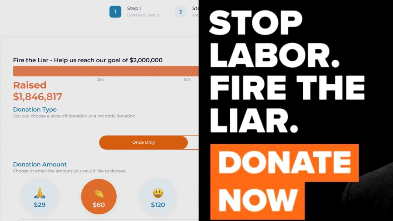 &lsquo;Fire the Liar&rsquo; donations are legitimate, according to exclusive reports