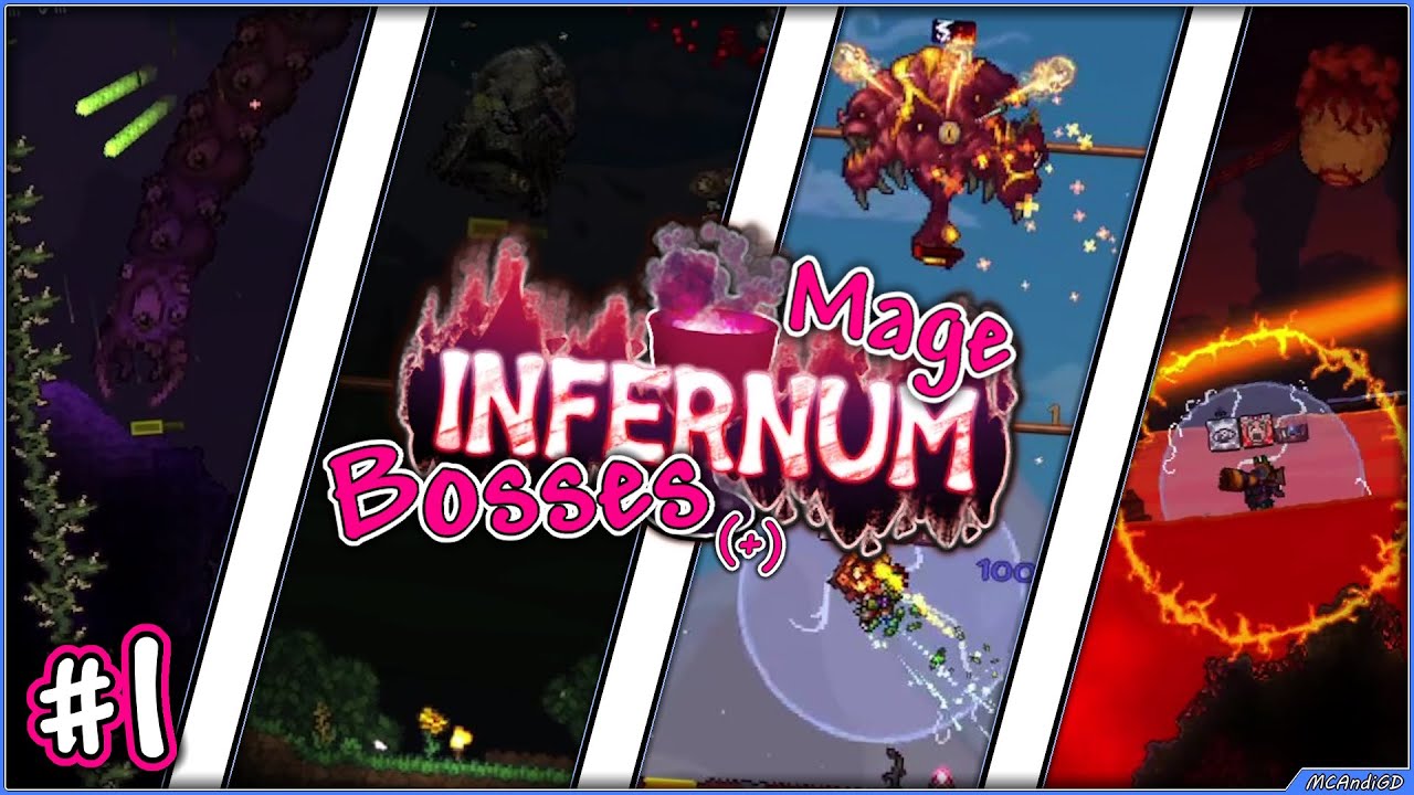 #1🌲Terraria🌲 | 🔥INFERNUM🔥 - Pre Hardmode Bosses In A Cruel World As A Lil Mage | 🎩CLASS: Mage🎩