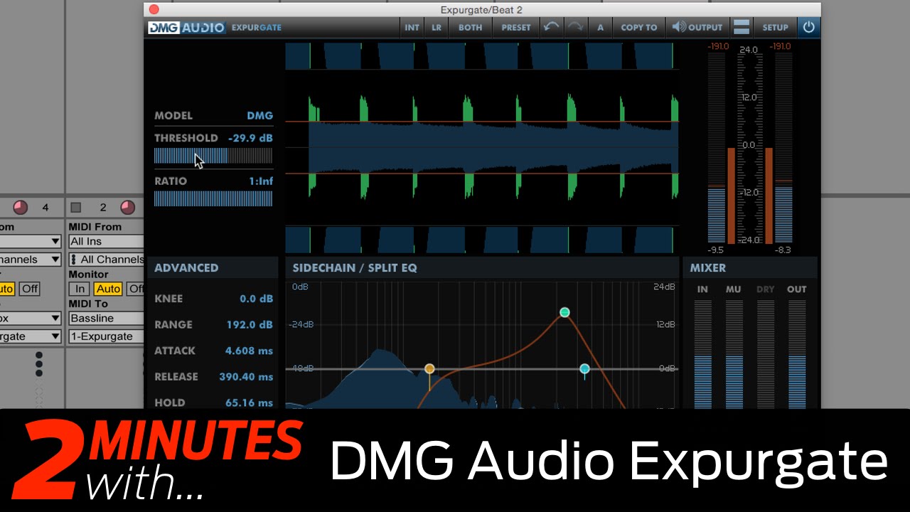 DMG Audio Expurgate VST/AU plugin in action
