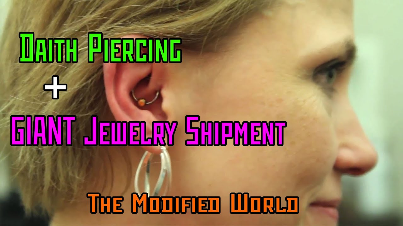 Daith Piercing + GIANT Jewelry Shipment + Viewer Q?- THE MODIFIED WORLD
