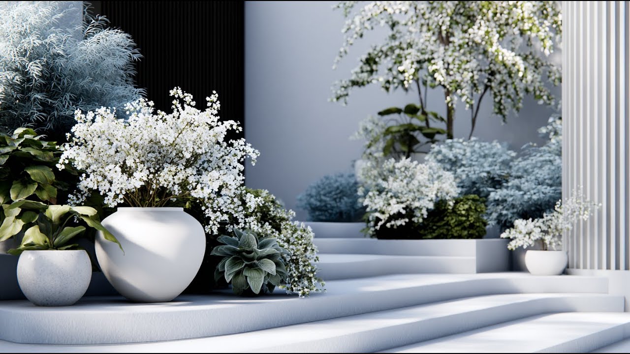 Monochrome Garden Concepts – Design a Sophisticated Outdoor Space Using One Color Palette!