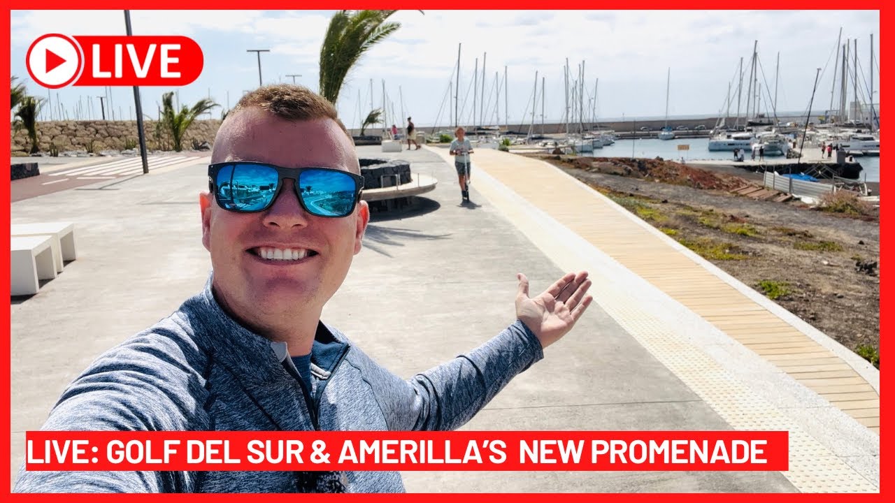 🔴ПРЯМО В ПРЯМОМ ЭФИРЕ: НОВЫЙ пляжный променад в Amerilla Golf! Golf Del Sur Tenerife ☀️