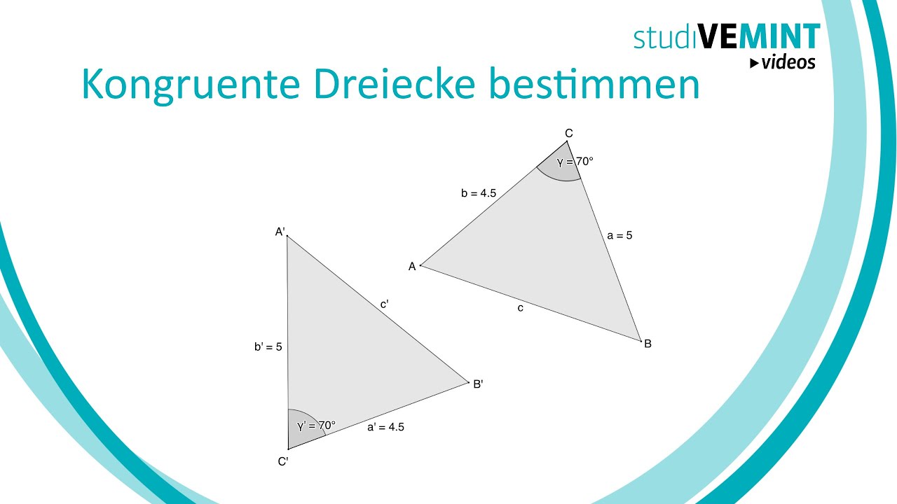 Kongruente Dreiecke bestimmen