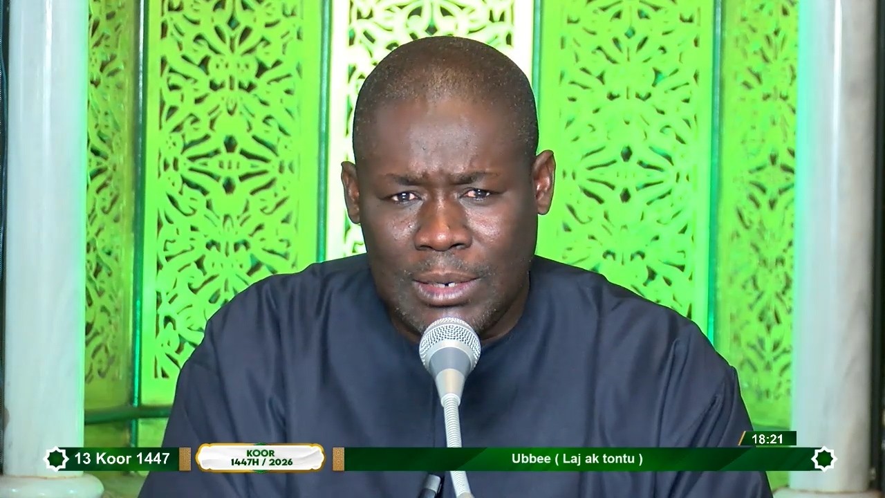 J -11 Waxtaanu Koor 1447H 2026 à la Grande Mosquée de Touba Dr. Sr Murtada BUSO Imaam