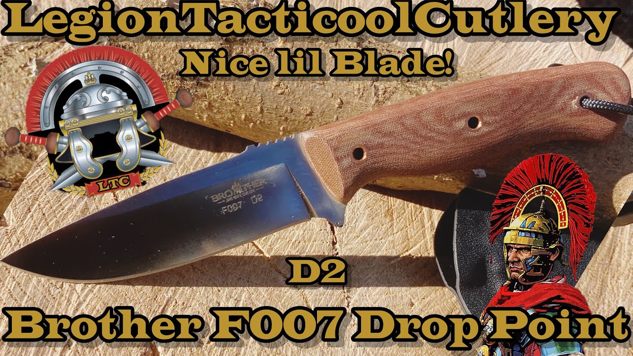Brother Knives F007 Drop point in D2 steel!