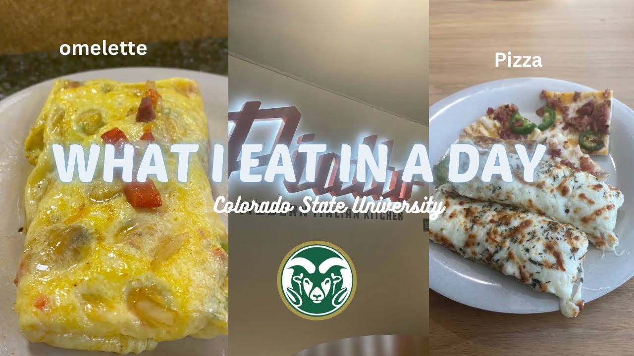 What I Eat In a Day at Colorado State University (ft Ram’s Horn, Braiden, Foundry) | Tiaira