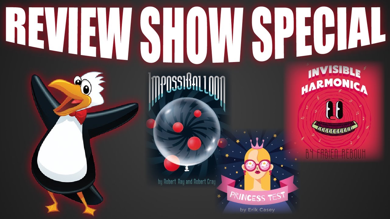 Penguin Magic - ImpossiBalloon, Princess Test & Invisible Harmonica | Review Show Special