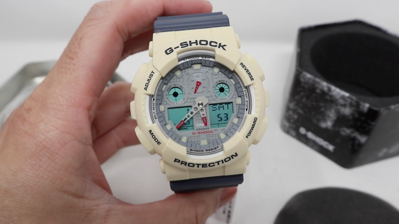 G-SHOCK GA100PC-7A2 VINTAGE COLOR SERIES WATCH