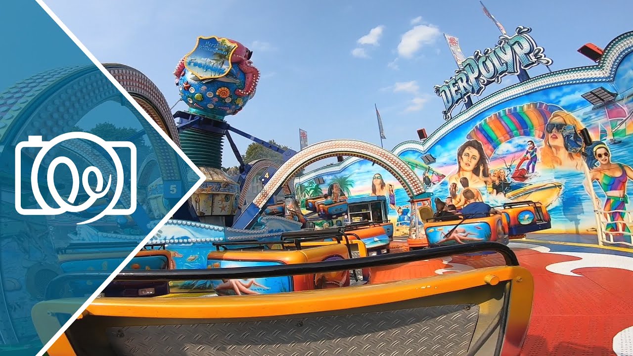 Der Polyp (Monster 3, Dre&szlig;en) @ KaSchiKo's Freizeitpark Dormagen 2020 - Full HD Onride / POV Video