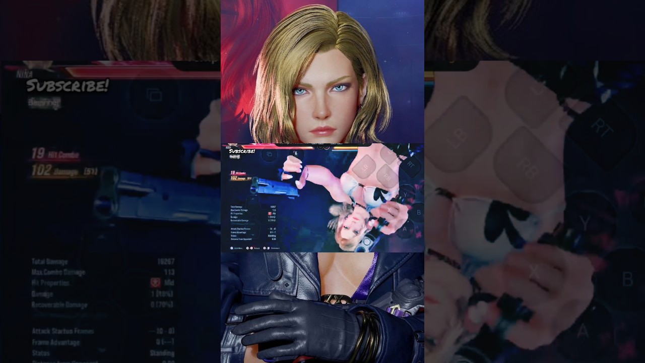 Nina Williams Tekken 8 F4 cancel + heat smash combo 117 damage #ninawilliams #tekken #fightinggame